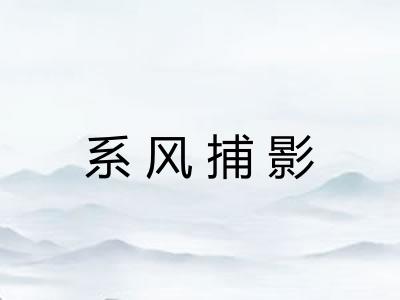 系风捕影