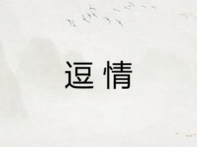 逗情 逗情