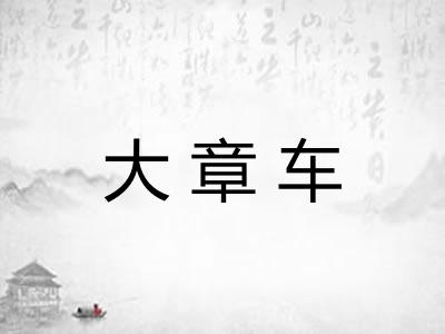 大章车