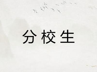 分校生