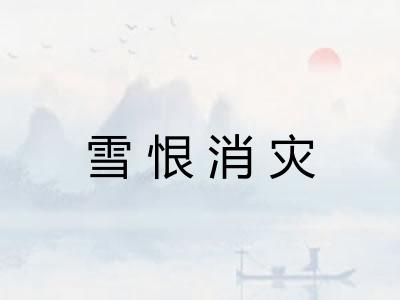 雪恨消灾