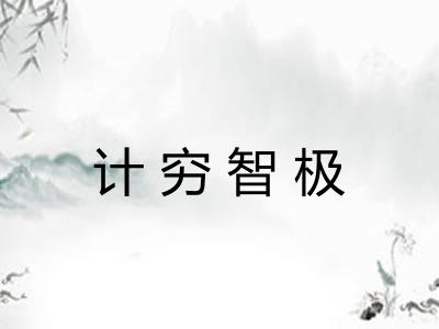 计穷智极