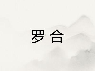 罗合