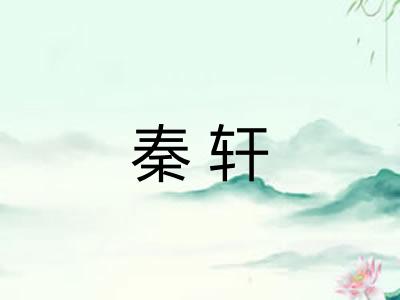 秦轩