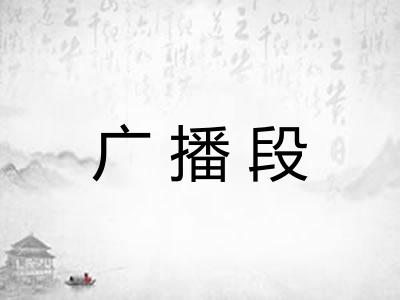 广播段