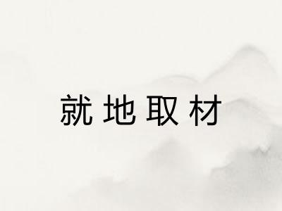 就地取材