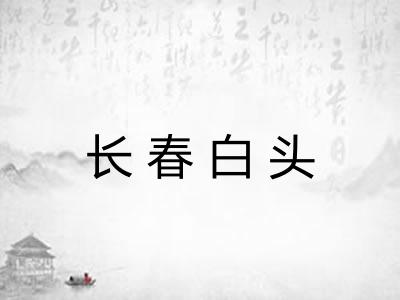 长春白头