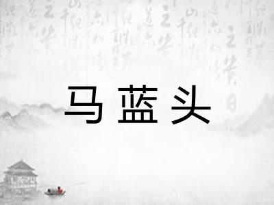 马蓝头