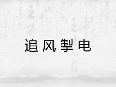 追风掣电