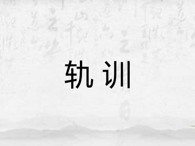 轨训 轨训