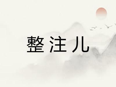 整注儿
