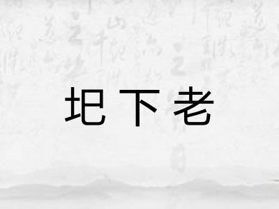 圯下老