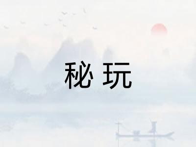 秘玩