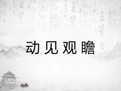 动见观瞻