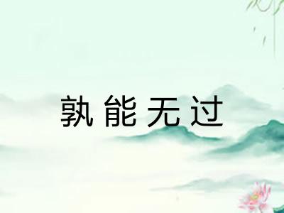孰能无过