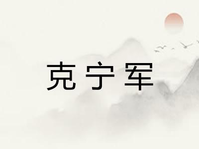 克宁军 克宁军