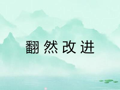 翻然改进