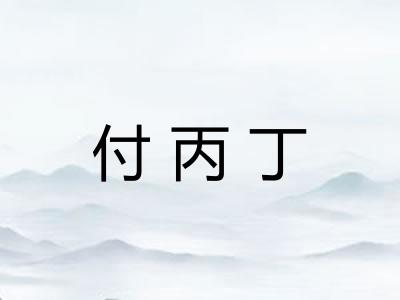 付丙丁