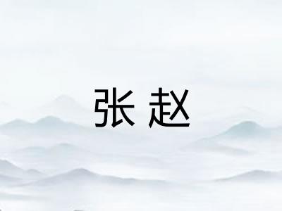 张赵