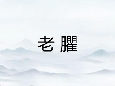 老臞
