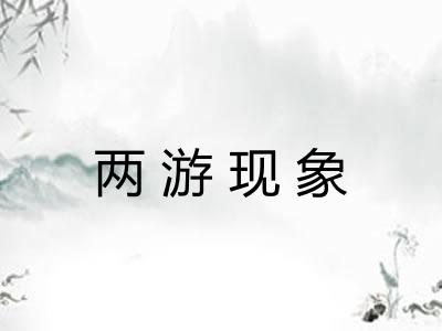 两游现象