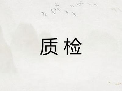 质检