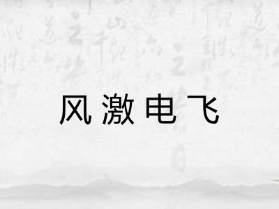 风激电飞