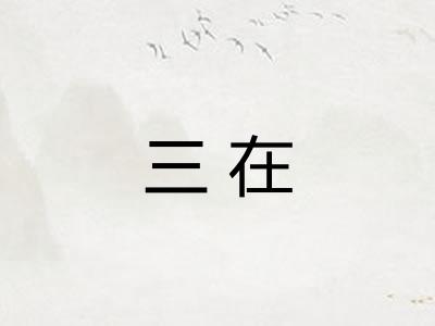 三在