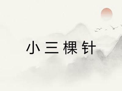 小三棵针
