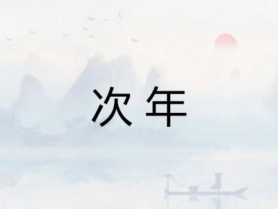 次年