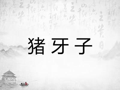 猪牙子