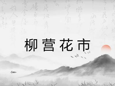 柳营花市