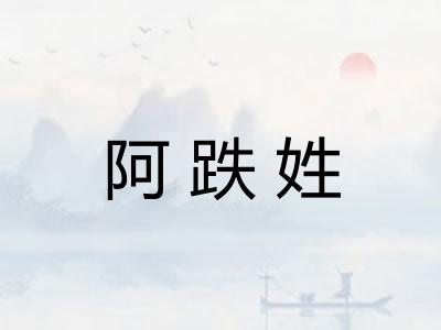 阿跌姓
