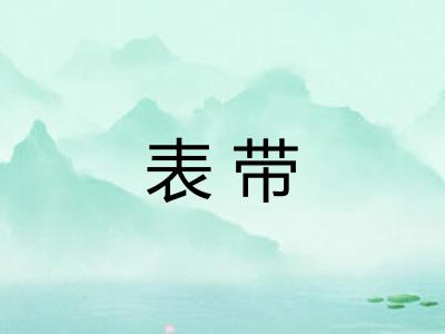 表带 表带