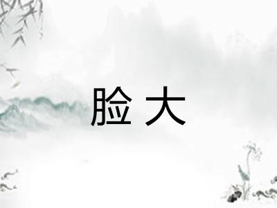 脸大 脸大