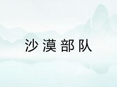 沙漠部队