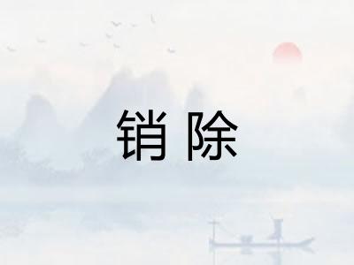 销除
