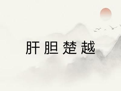 肝胆楚越