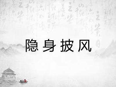 隐身披风