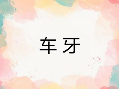 车牙