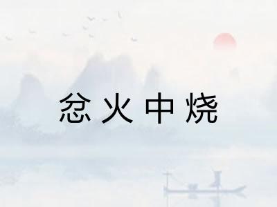 忿火中烧