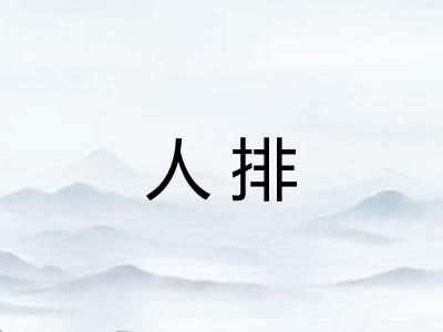 人排