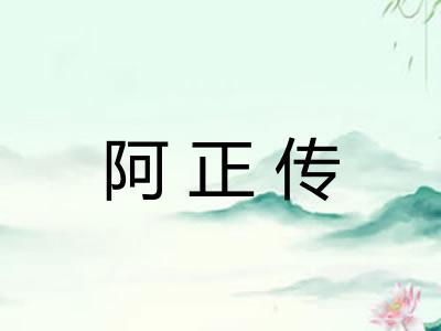 阿正传