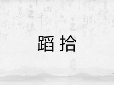 蹈拾