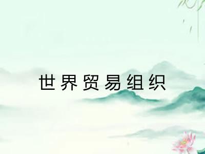 世界贸易组织