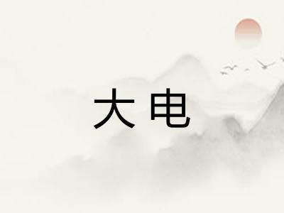 大电 大电