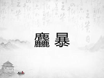 麤暴