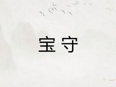 宝守