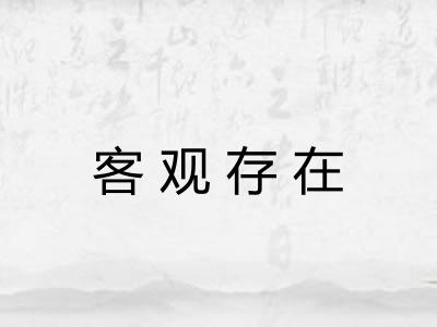 客观存在