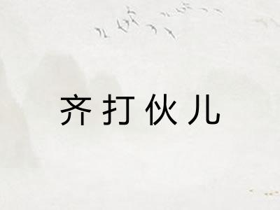 齐打伙儿